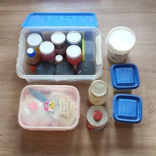 Material de pintura e imprimación 