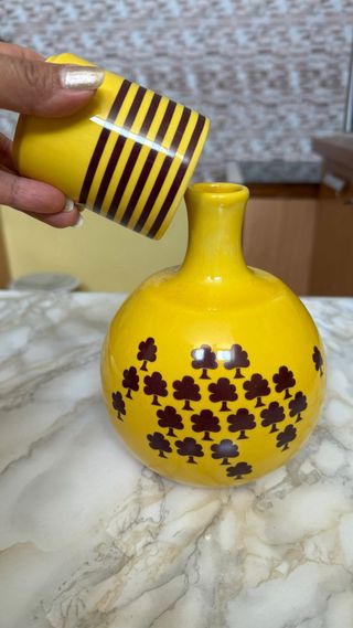Moringa in Ceramica con Tazza   2 Pezzi  