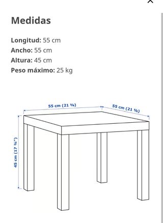 Mesa ikea Lack 