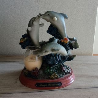 Peça decorativa golfinhos