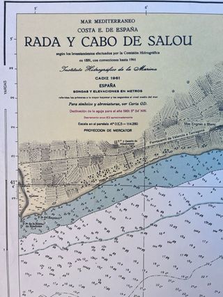 Salou - carta nautica