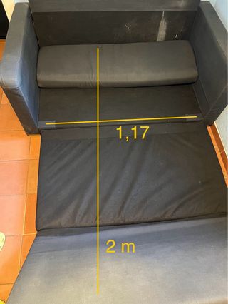 Sofá cama pequeño Ikea