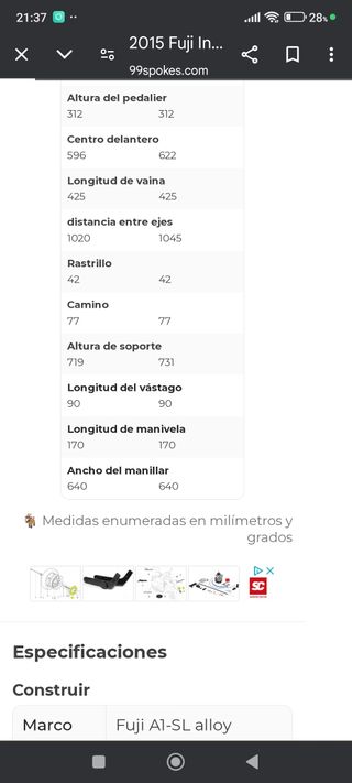 Bicicleta montaña Fuji Inari