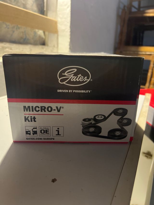 Juego de correas trapeciales poli v Fiat