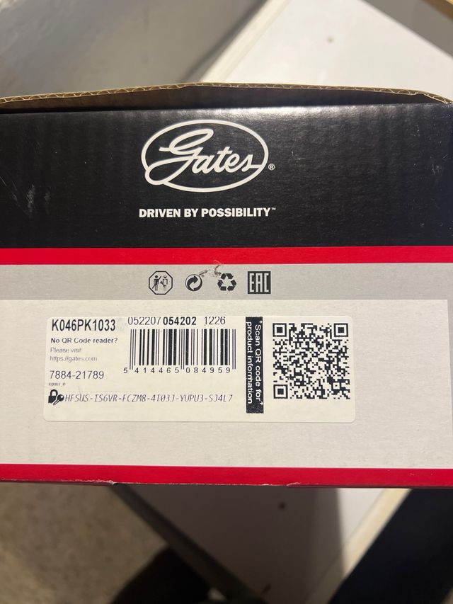 Juego de correas auxiliares GATES K046PK1033