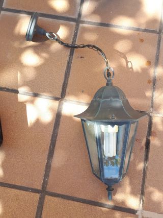 Farol rústico de exterior