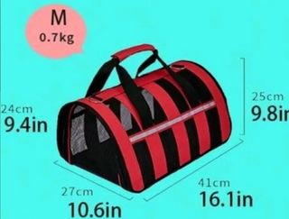 A estrenar transportin Rosa perro gato.