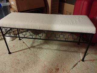 Banqueta de forja 100cmx35cm y 50cm de alto