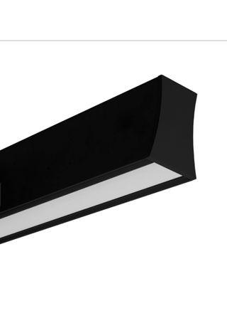 Lampara de techo negra