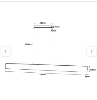 Lampara de techo negra