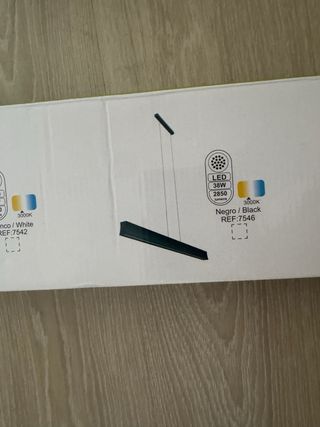 Lampara de techo negra