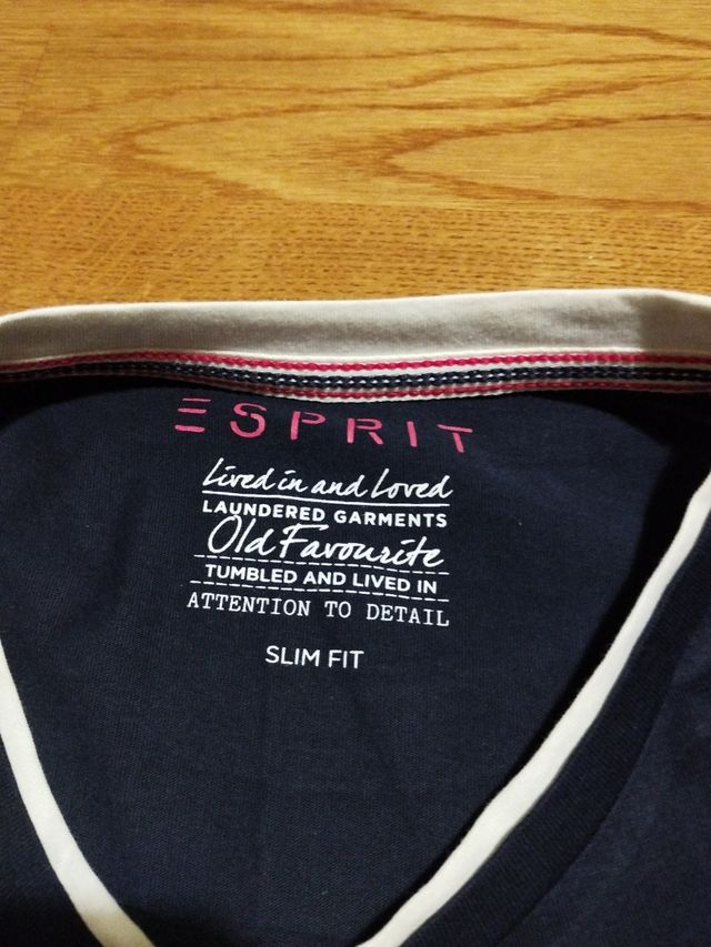 Camiseta azul oscuro hombre