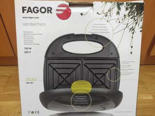 Vendo sandwichera Fagor nueva