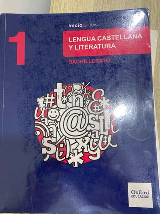 Libro lengua castellana 1 bachillerato Oxford