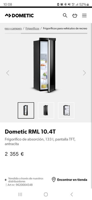 Nevera trivalente dometic
