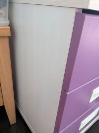 Cajonera cajones niña morados