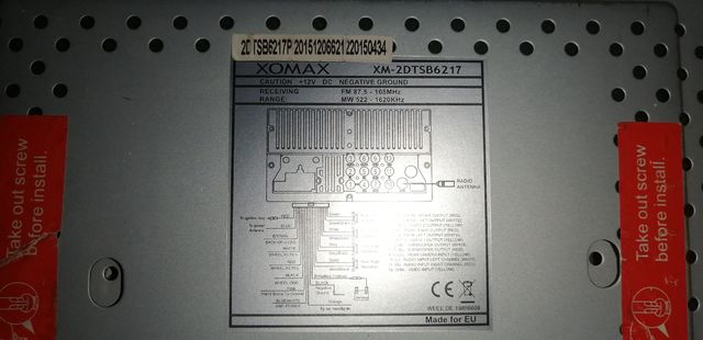 Pantalla cassette para coche