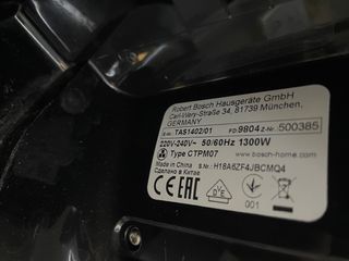 Cafetera Bosch Hogar  Automática de Cápsulas