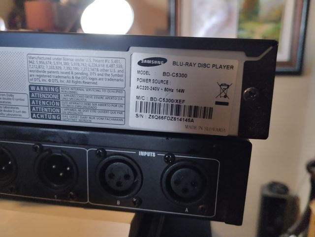 SAMSUNG (279) BLURAY DISC DVD CD bd-C5300