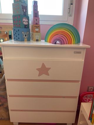 Conjunto cuna colecho y cajonera