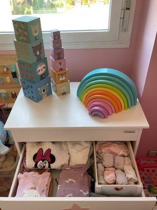 Conjunto cuna colecho y cajonera