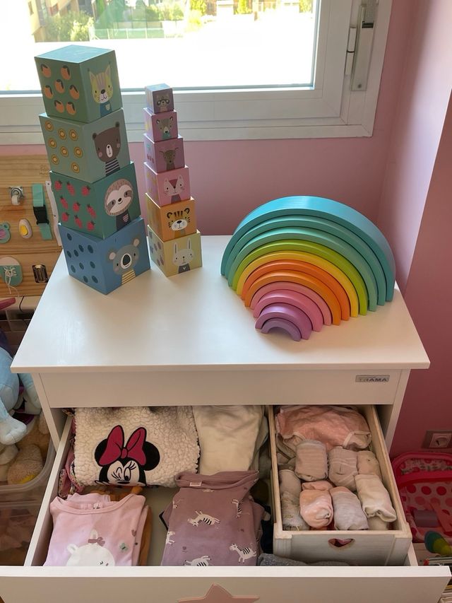 Conjunto cuna colecho y cajonera