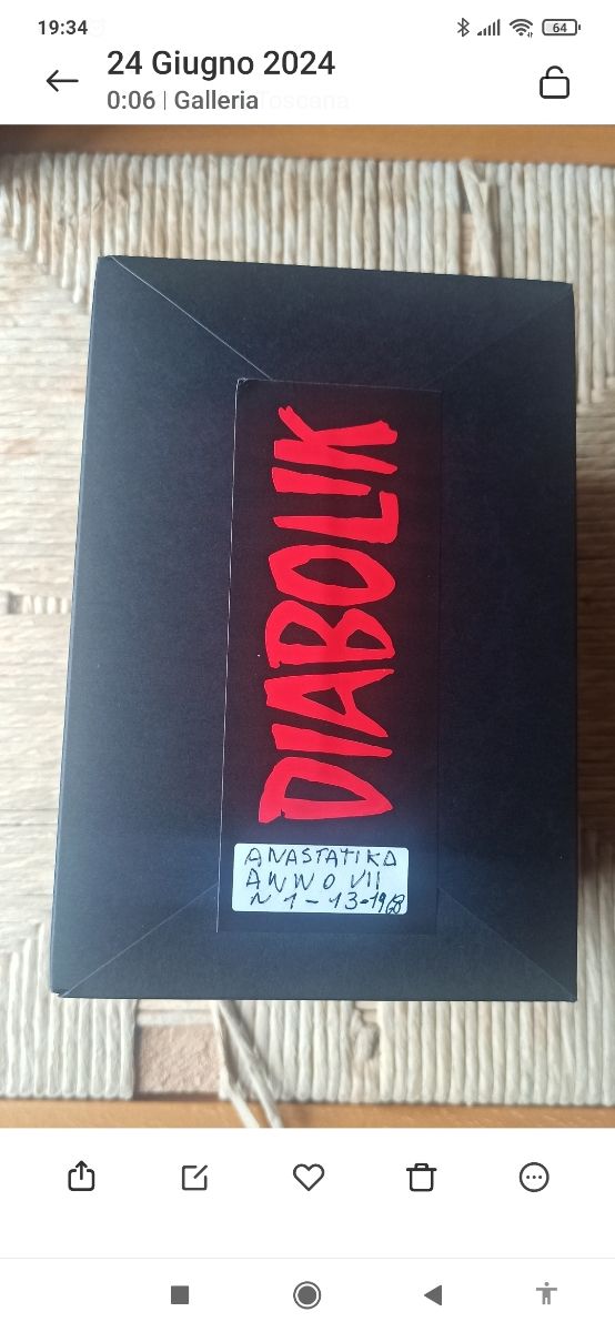 Diabolik anastatika anno VII