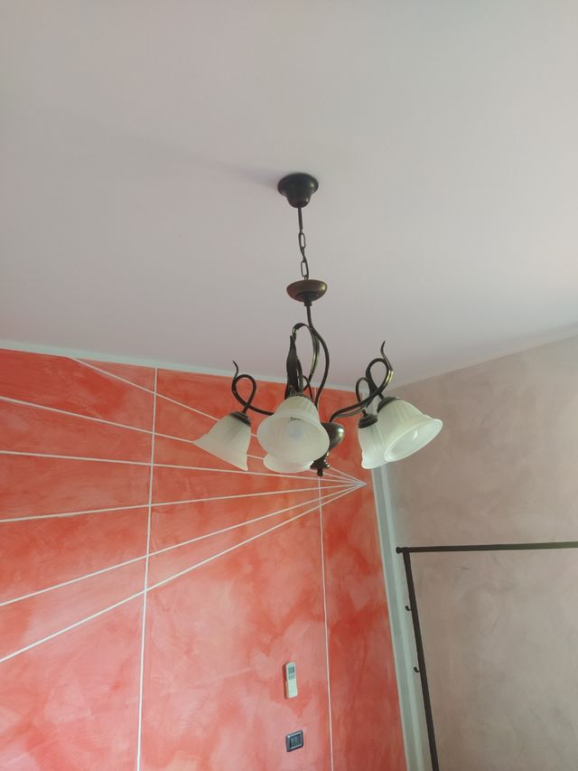 Lampadario arte povera