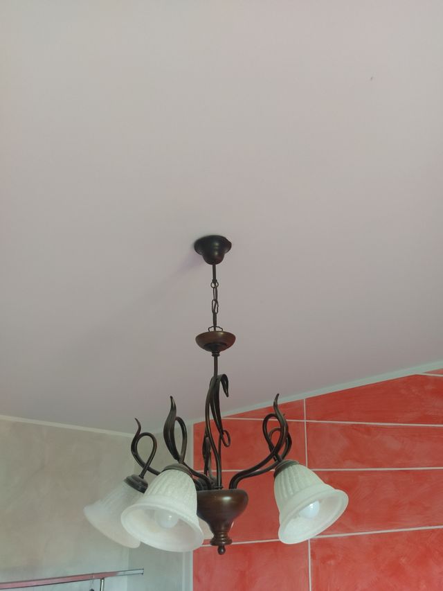 Lampadario arte povera