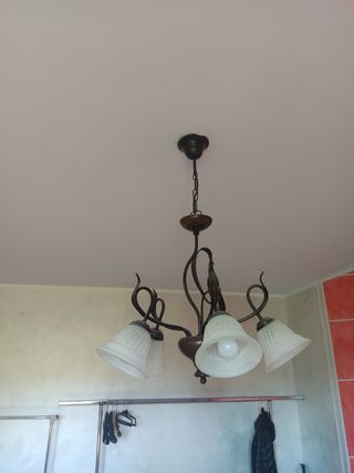 Lampadario arte povera