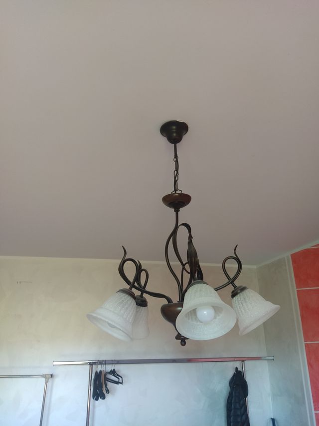 Lampadario arte povera