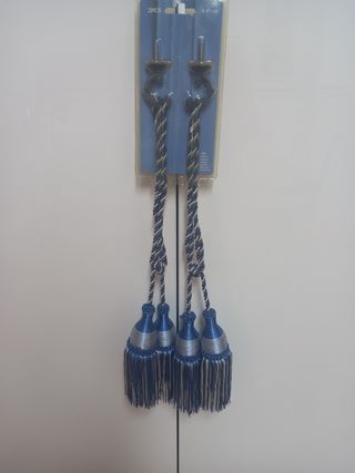 Cordones con borlas para cortinas