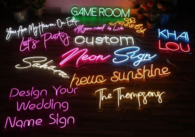 letrero de neón personalizado