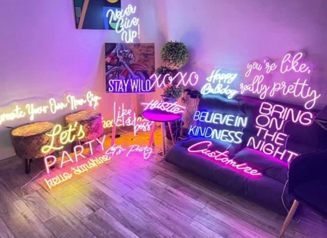 letrero de neón personalizado