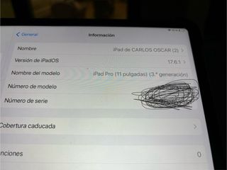 Ipad pro 11 3 generacion 128 gb