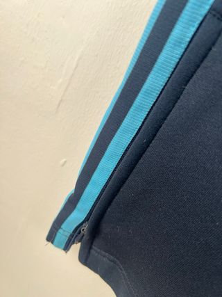 Pantaloni Vintage Gambe Larghi Blu Azzurro XS