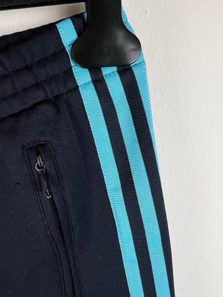 Pantaloni Vintage Gambe Larghi Blu Azzurro XS