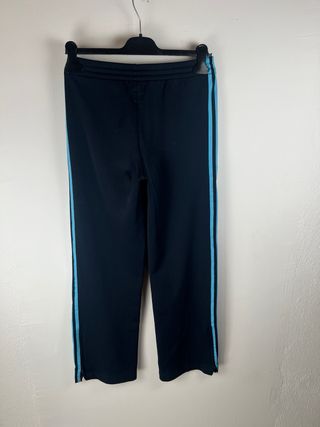 Pantaloni Vintage Gambe Larghi Blu Azzurro XS