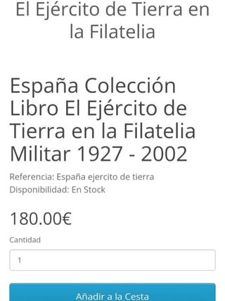 Álbum sellos El ejército de tierra