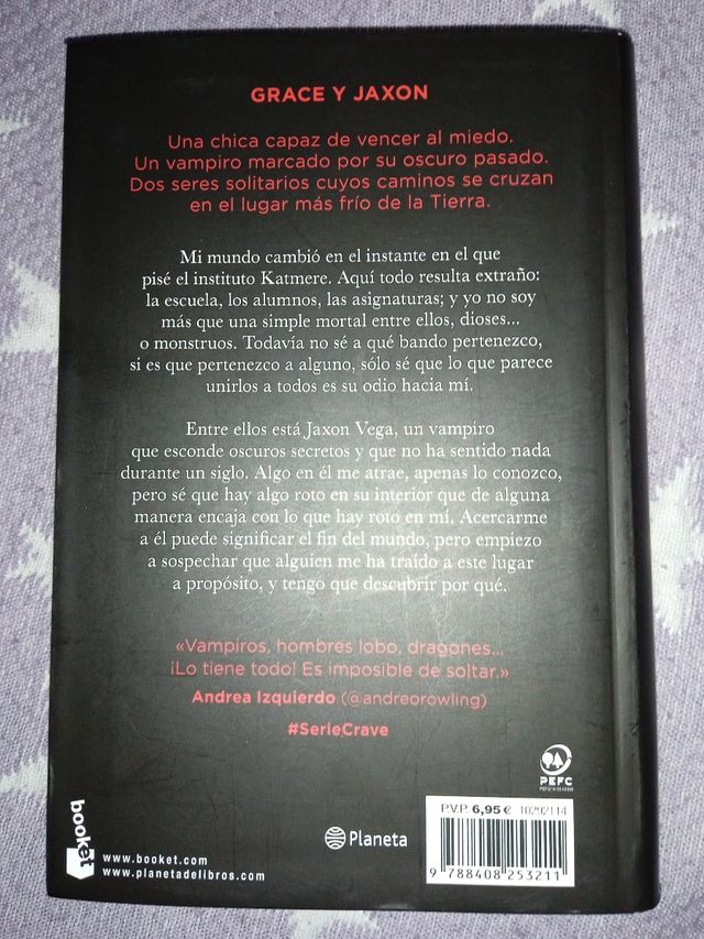 Libro Anhelo de la saga Crave
