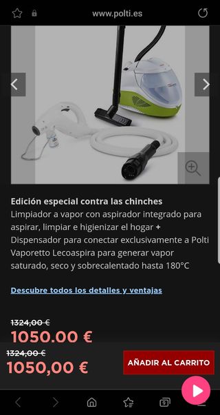 Polti Vaporetto Lecoaspira Fav70_80