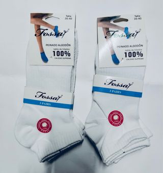 6pares de calcetines Algodon transpirable mujer