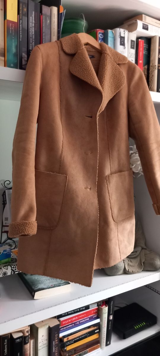 Abrigo borreguito camel