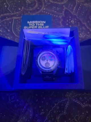 Swatch X Omega Súper Blue Moon Face