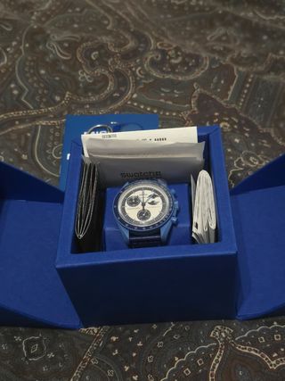 Swatch X Omega Súper Blue Moon Face