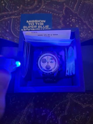 Swatch X Omega Súper Blue Moon Face