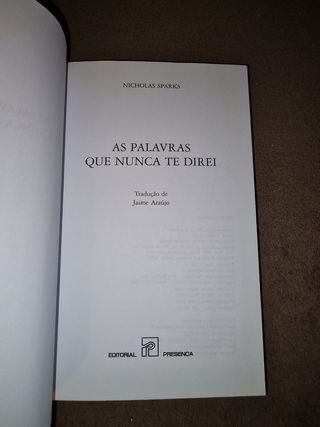 As palavras que nunca te direi