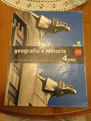 Libro texto Geografía Historia 4ESO