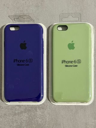 2 Fundas iPhone 6/6s Silicona Colores Apple