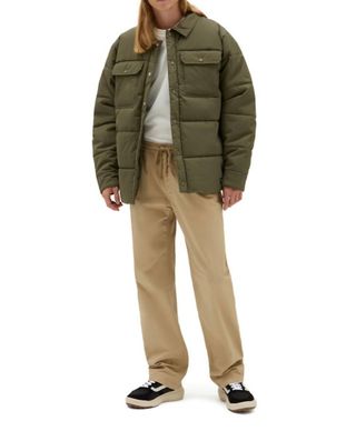 Vans Chaqueta hombre verde caqui talla M
